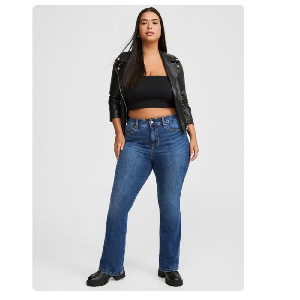 Torrid Trio Boot High-Rise Jean In El Nino Size 16-20 Short NEW!